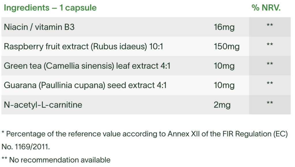 Fitsmart Fat Burner Ingredients